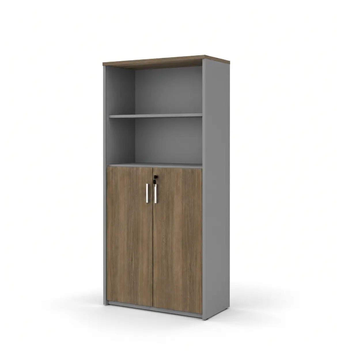 Universal Dark 5-Level Cabinet Consumer KANO CF12 Coffee Walnut Upper Shelves are Open 8-10 Weeks