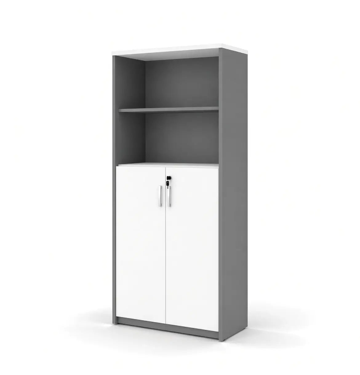 Universal Dark 5-Level Cabinet Consumer KANO White Upper Shelves are Open 8-10 Weeks