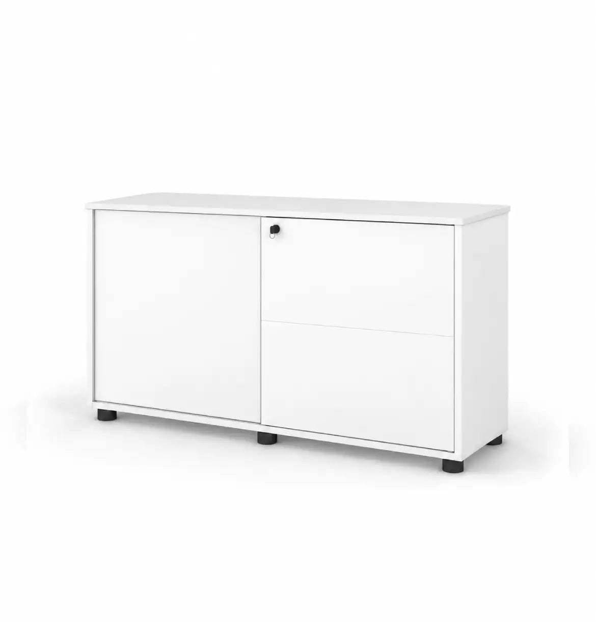 Universal Light 2-Level Sliding Door Cabinet Consumer KANO White One Side Sliding 8-10 Weeks