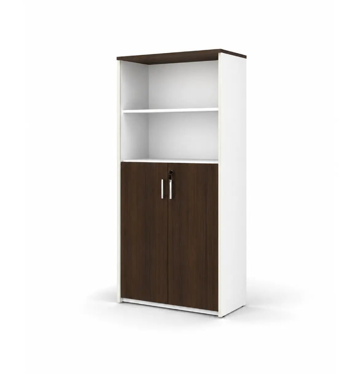 Universal Light 5-Level Cabinet Consumer KANO Hairline Walnut Upper Shelves are Open 8-10 Weeks