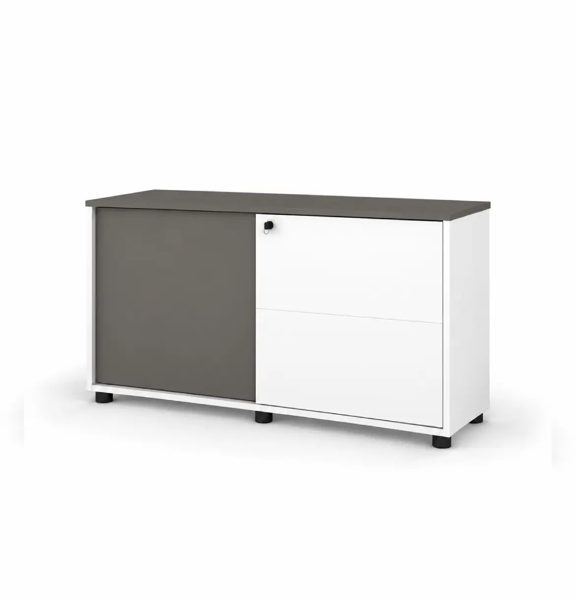 Universal Light 2-Level Sliding Door Cabinet Consumer KANO Grey One Side Sliding 8-10 Weeks