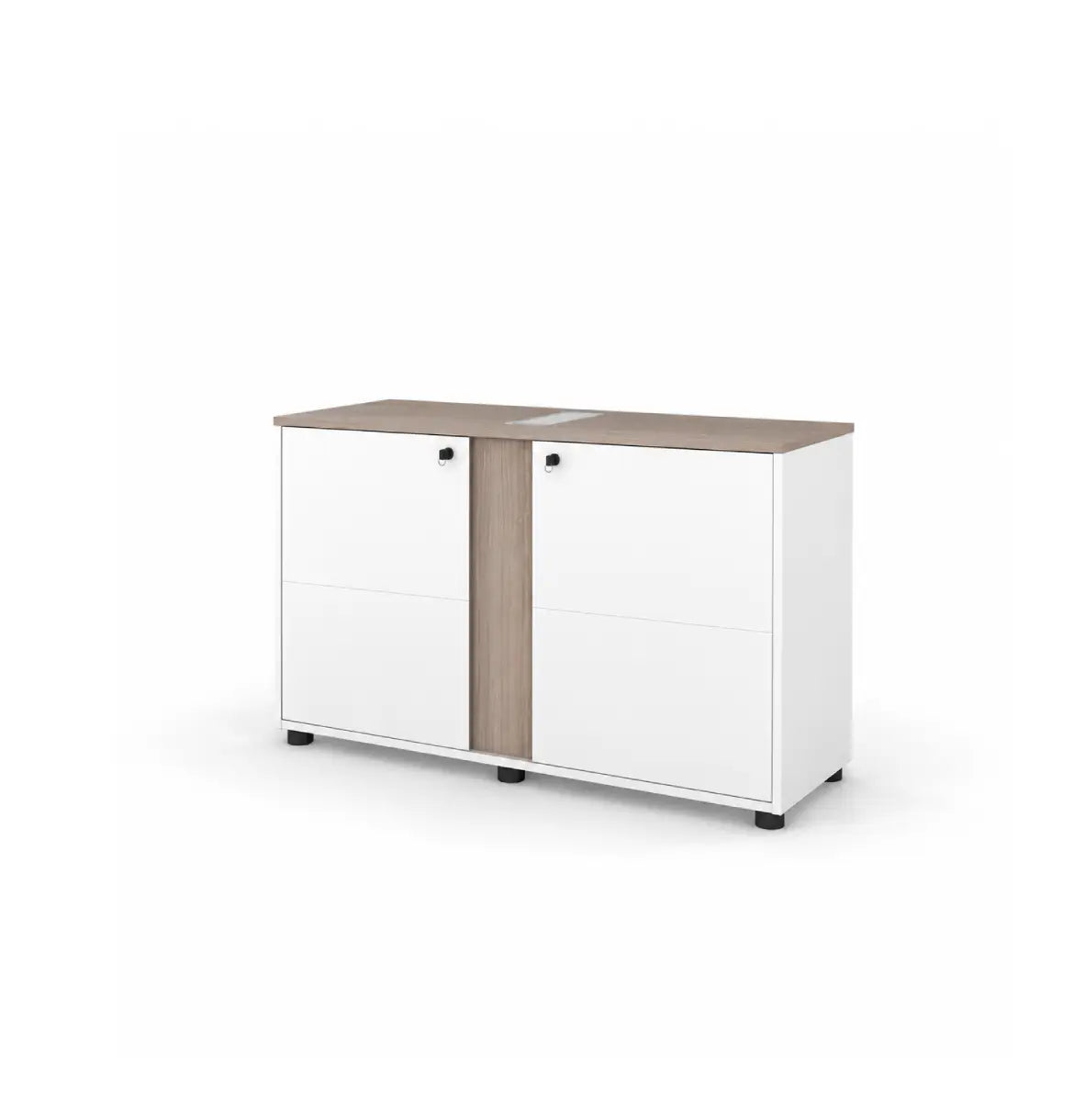 Universal Light 2-Level Printer Cabinet Consumer KANO CF09 Log Walnut 8-10 Weeks