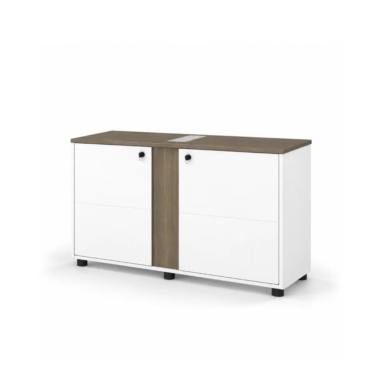 Universal Light 2-Level Printer Cabinet Consumer KANO CF12 Coffee Walnut 8-10 Weeks