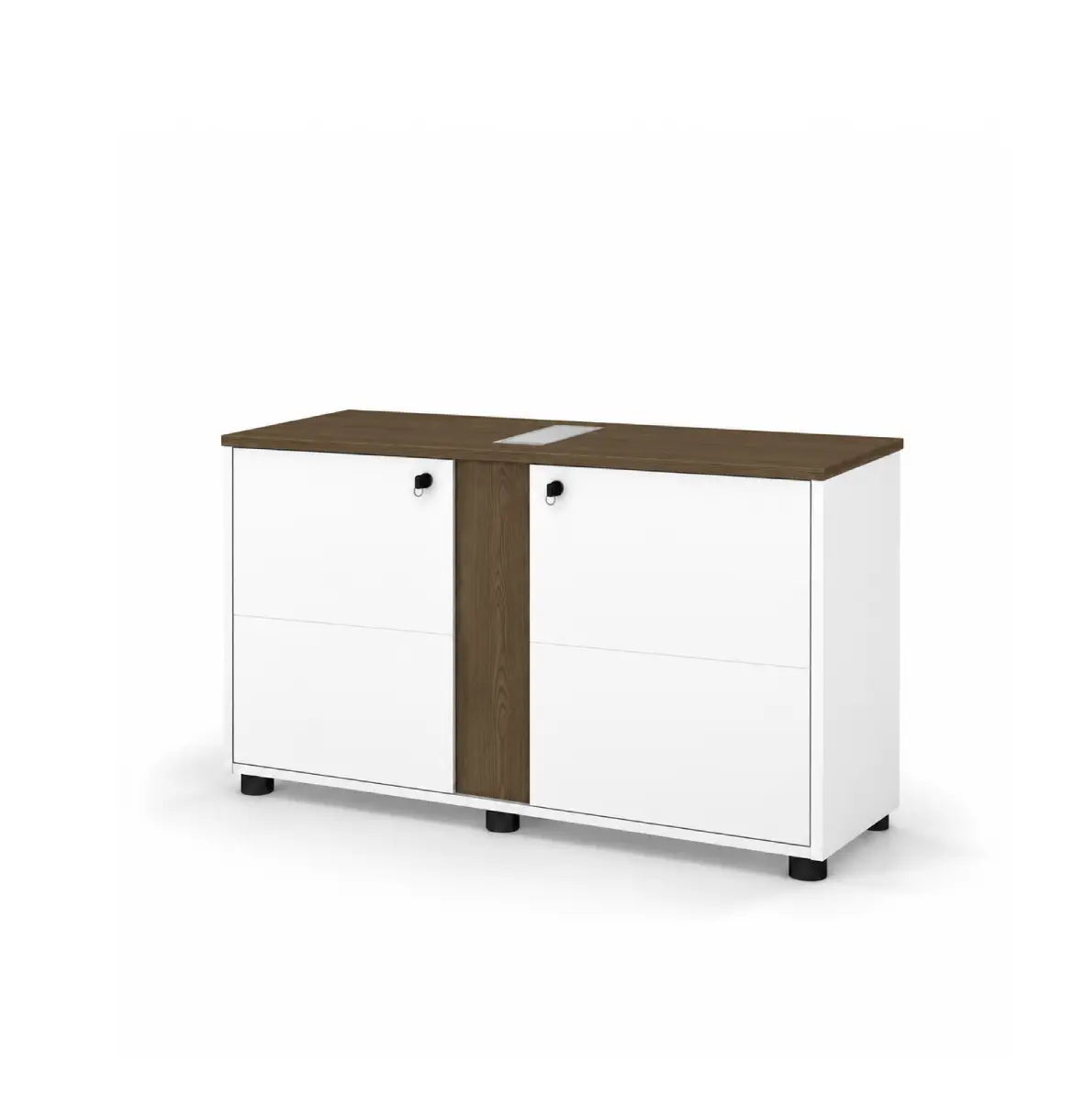 Universal Light 2-Level Printer Cabinet Consumer KANO CF42 Mocha Oak 8-10 Weeks