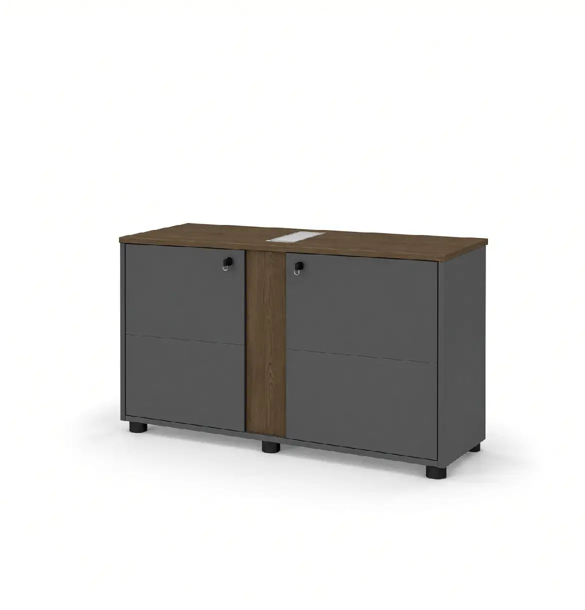 Universal Dark 2-Level Printer Cabinet Consumer KANO CF42 Mocha Oak 8-10 Weeks