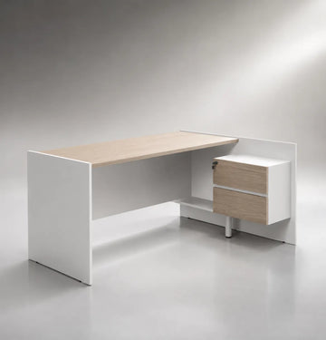 Vee Manager Desk with Fixed Pedestal Consumer KANO