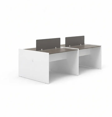 Vee Cluster of 4-Pax Workstation Consumer KANO CF42 Mocha Oak 1000 8-10 Weeks