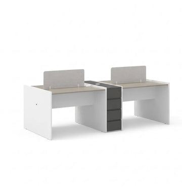 Vee Cluster of 4-Pax with Shared Pedestal Consumer KANO CF41 Nash Oak 1300 8-10 Weeks