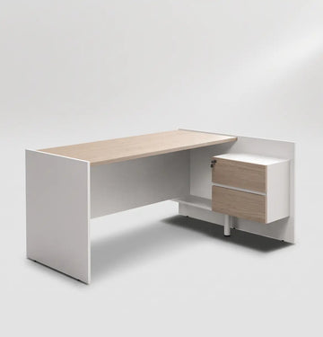Vee Manager Desk with Fixed Pedestal Consumer KANO