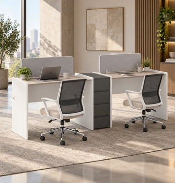Vee Linear Cluster of 2-Pax with Shared Pedestal Consumer KANO