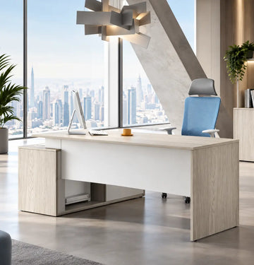 Vee Manager Desk with Credenza Consumer KANO