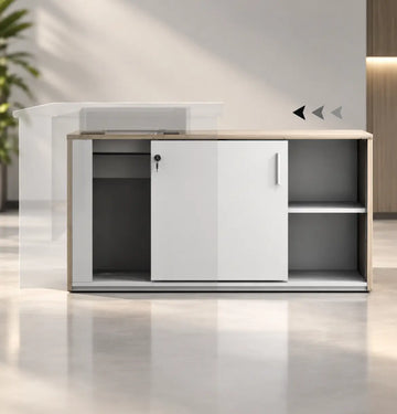 Vee Manager Desk with Credenza Consumer KANO