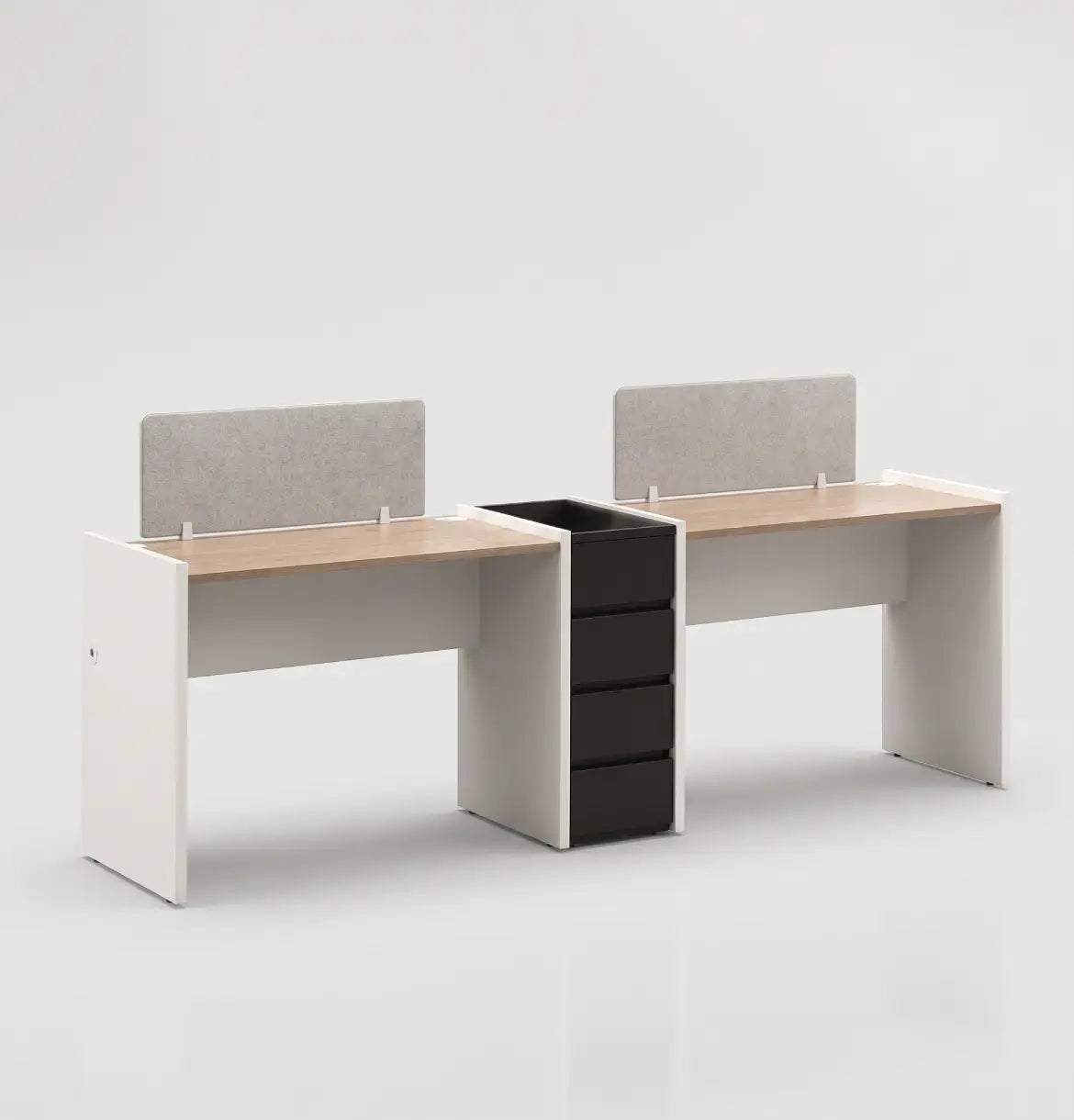 Vee Linear Cluster of 2-Pax with Shared Pedestal Consumer KANO