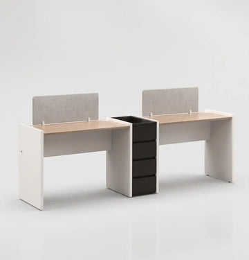Vee Linear Cluster of 2-Pax with Shared Pedestal Consumer KANO