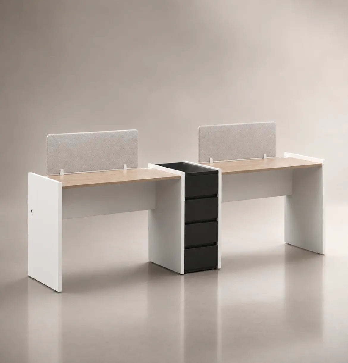 Vee Linear Cluster of 2-Pax with Shared Pedestal Consumer KANO