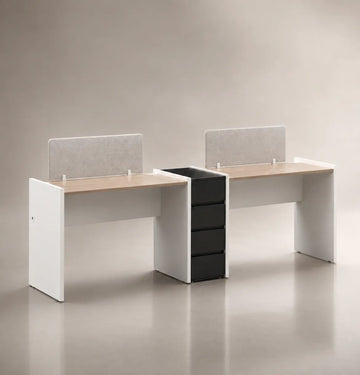Vee Linear Cluster of 2-Pax with Shared Pedestal Consumer KANO