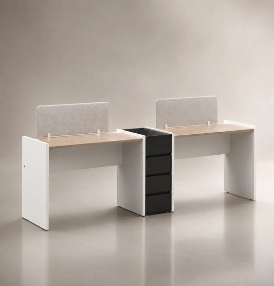 Vee Linear Cluster of 2-Pax with Shared Pedestal Consumer KANO