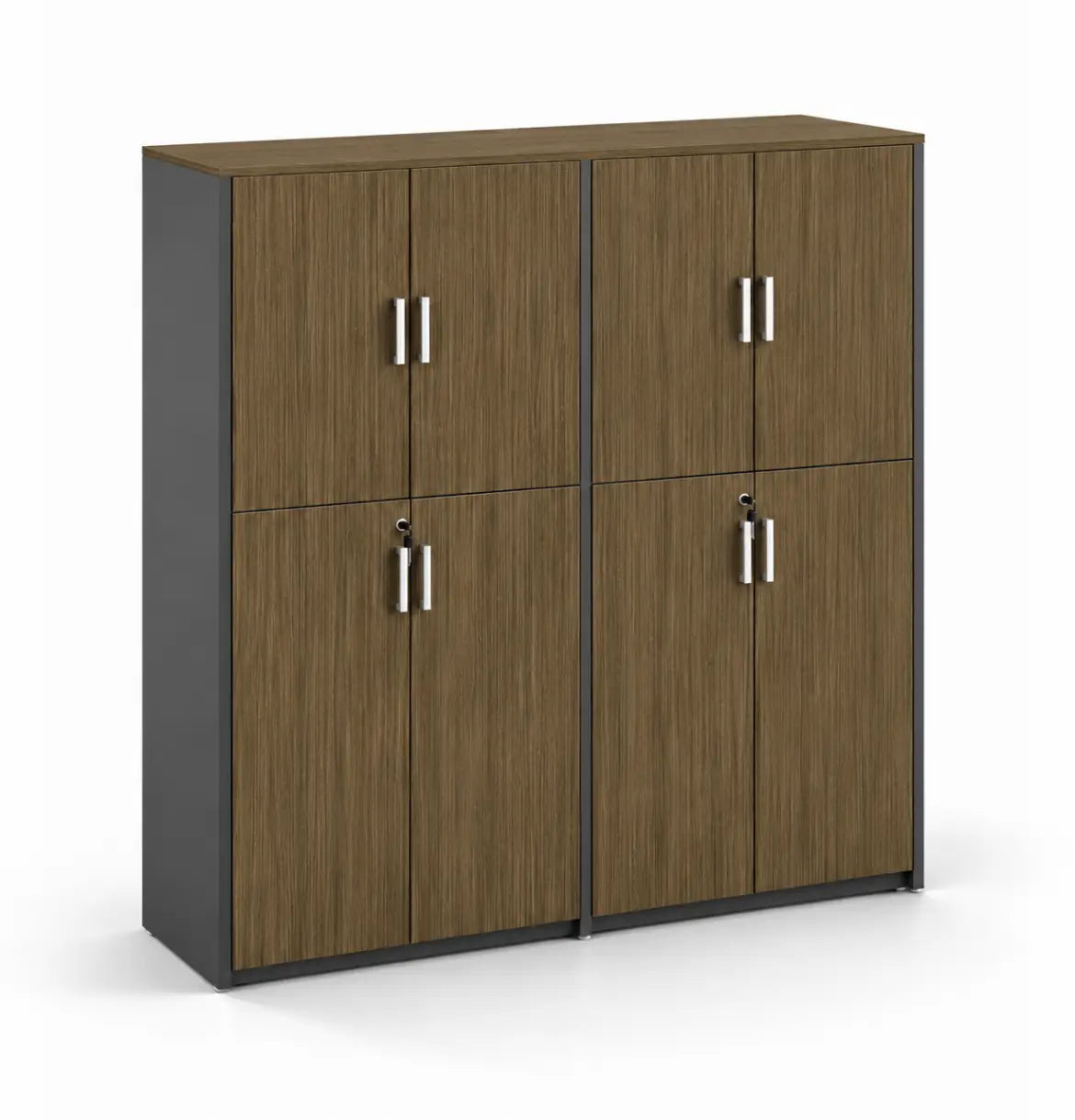 Universal 5-Level Dual Veneer Cabinet Consumer KANO CY19 Mocha Teakwood Matching MFC Doors 8-10 Weeks