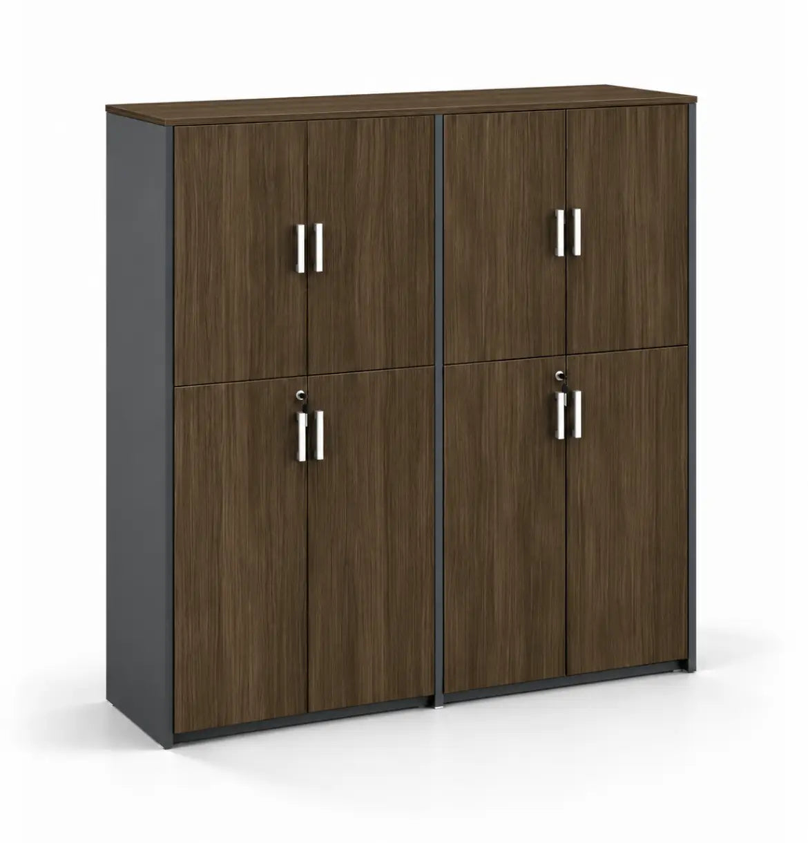 Universal 5-Level Dual Veneer Cabinet Consumer KANO CY20 Alpine Walnut Matching MFC Doors 8-10 Weeks