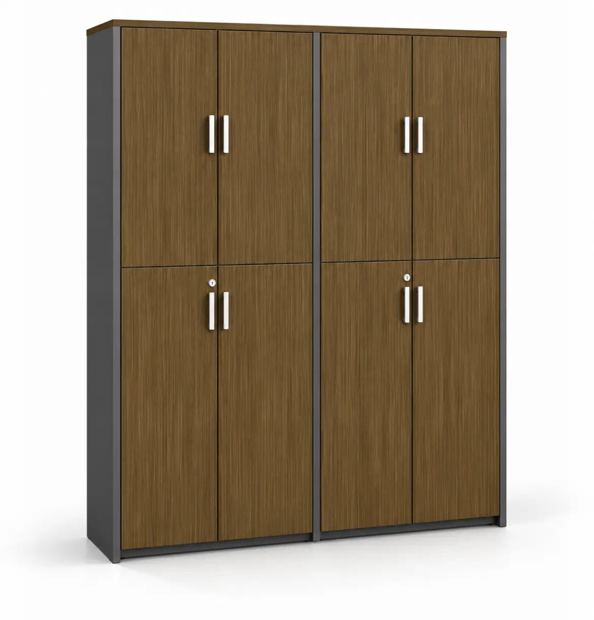 Universal 6-Level Dual Veneer Cabinet Consumer KANO CY19 Mocha Teakwood Matching MFC Doors 8-10 Weeks