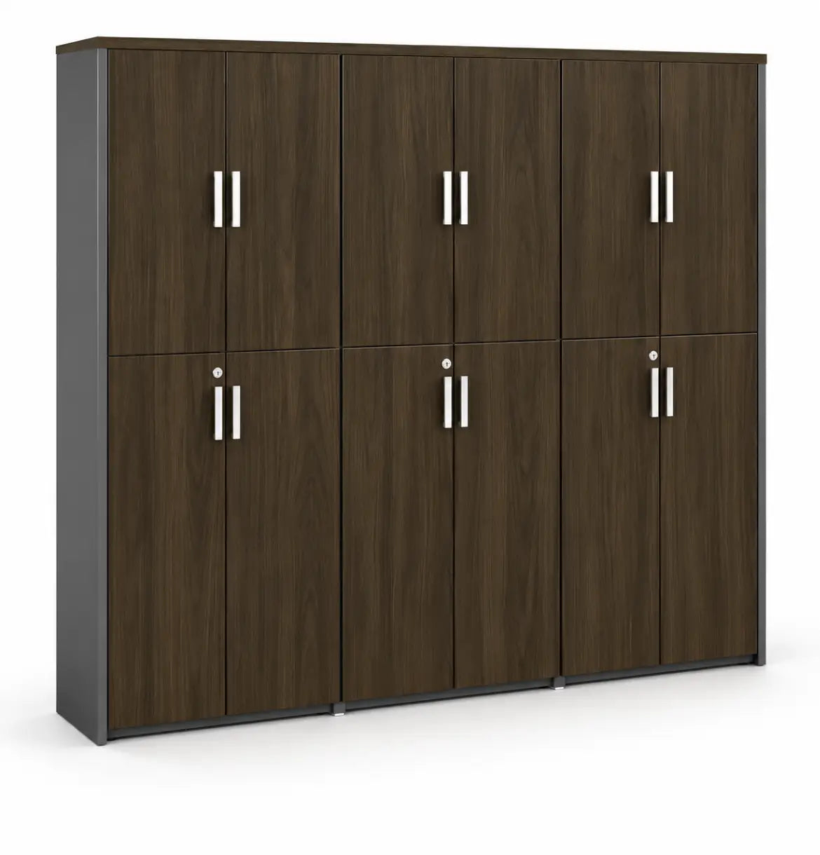 Universal 6-Level Triple Veneer Cabinet Consumer KANO CY20 Alpine Walnut Matching MFC Doors 8-10 Weeks