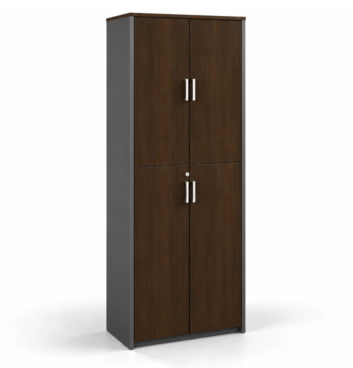 Universal 6-Level Veneer Cabinet Consumer KANO CY08 Dark Chocolate Walnut Matching MFC Doors 8-10 Weeks