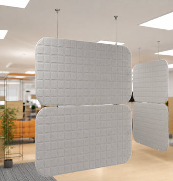 VicOffice Suspended Divider Grey Consumer Vicoustic