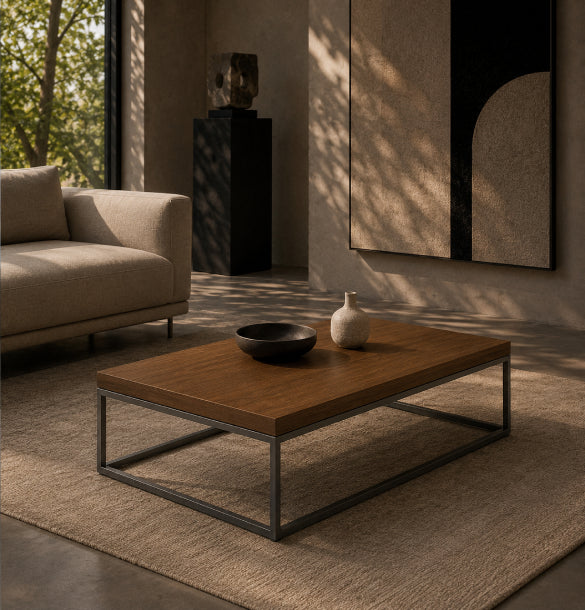 Worli Rectangular Coffee Table in Veneer Consumer KANO