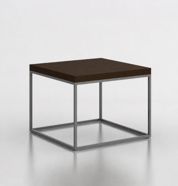 Worli Square Coffee Table in Veneer Consumer KANO CY08 Dark Chocolate Walnut 600 8-10 Weeks