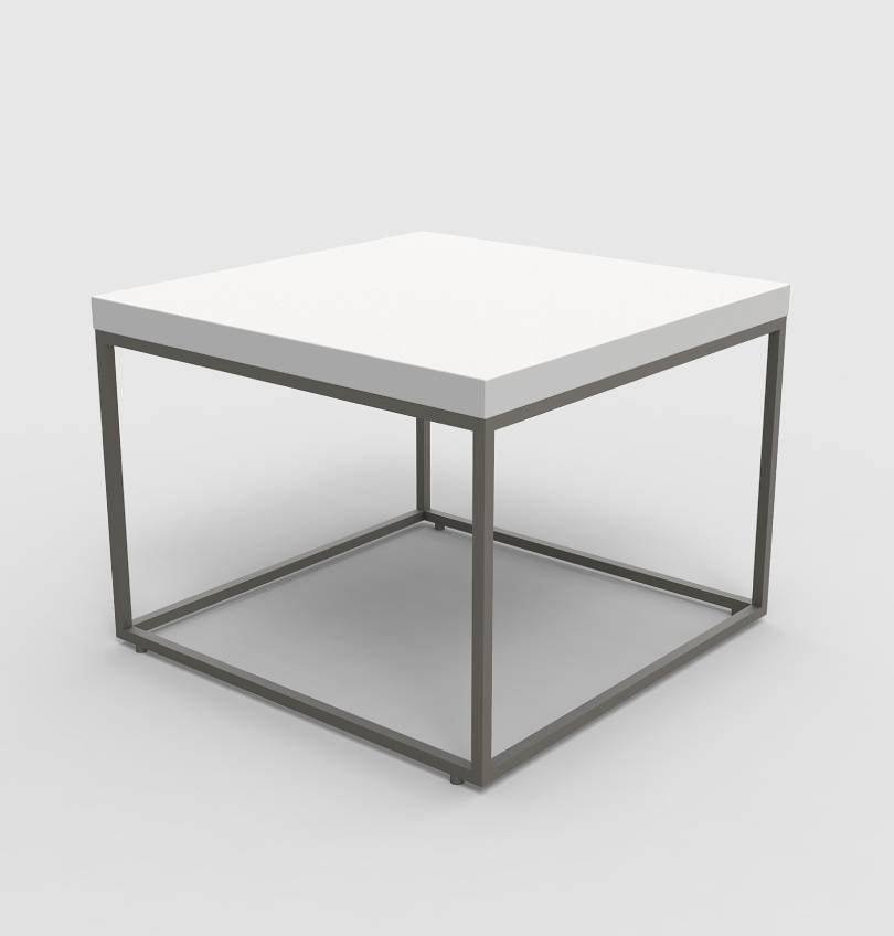 Worli Square Coffee Table Consumer KANO CF05 White W600 x D600 x H450mm 8-10 Weeks
