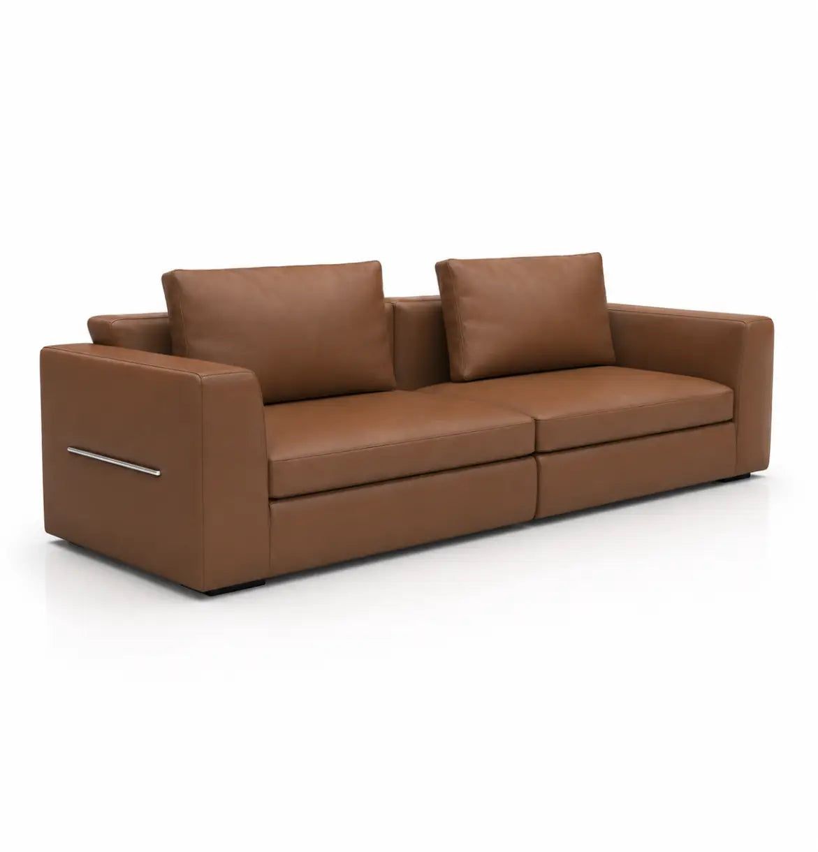 Yale Majlis 3-Seater Sofa Consumer BAFCO Tan Genuine Leather 8-10 Weeks