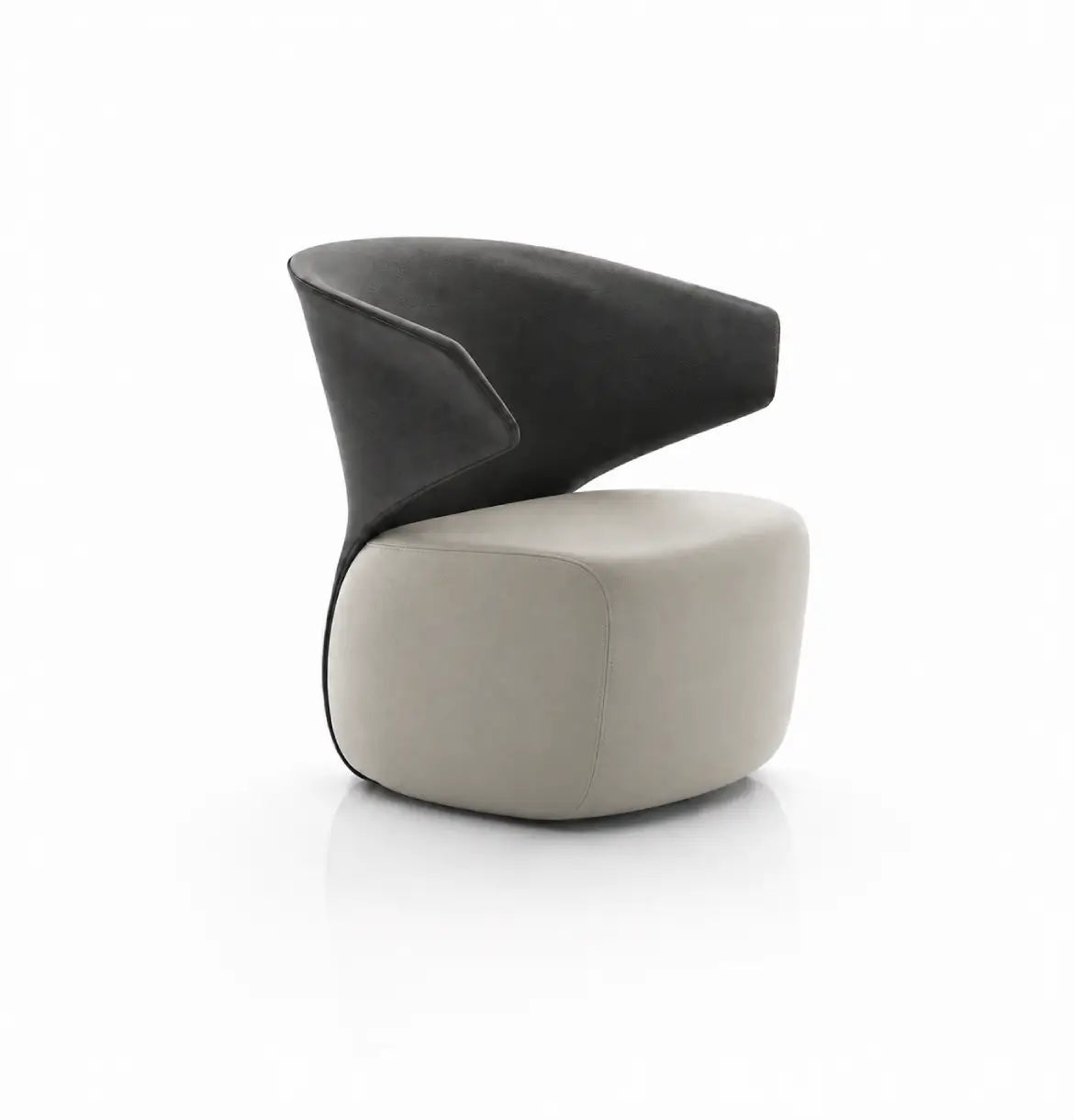 Yoda Executive Lounge Chair Consumer KANO Grey Khaki Vegan Leather Seat 8-10 Weeks