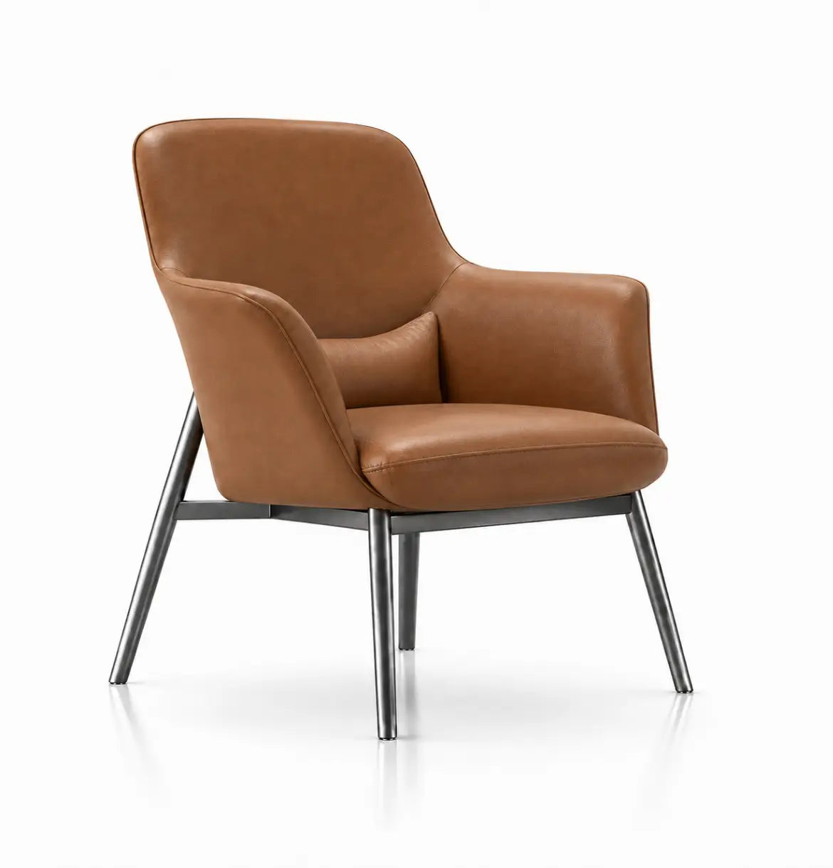 Yodo Executive Lounge Chair in Leather Consumer KANO Tan Vegan Leather 8-10 Weeks