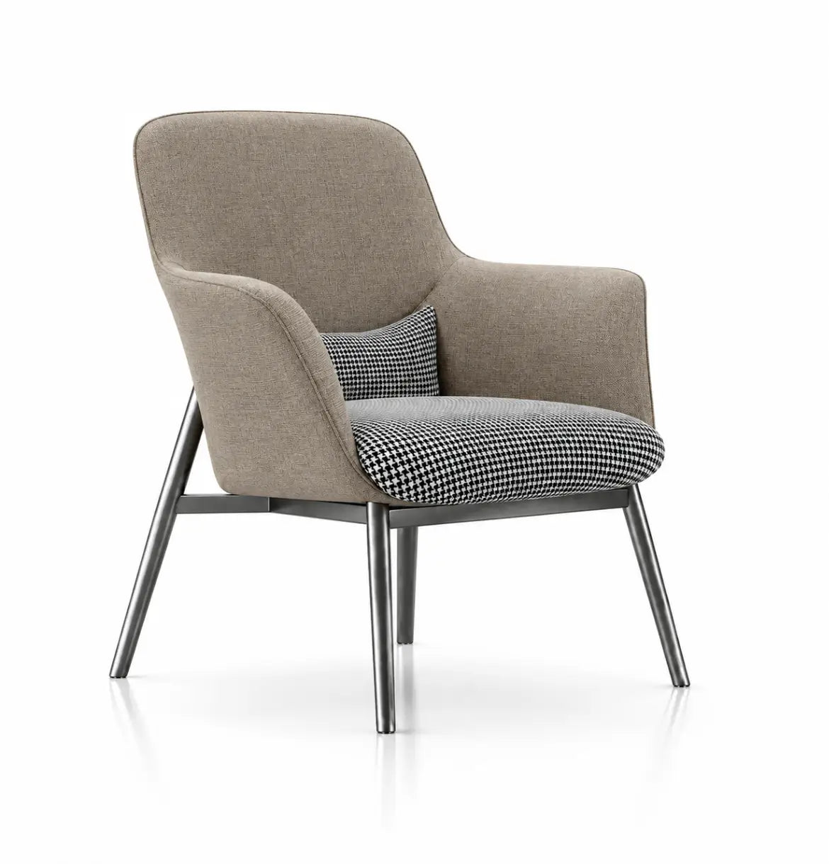 Yodo Executive Lounge Chair in Fabric Consumer KANO Brown Fabric 8-10 Weeks