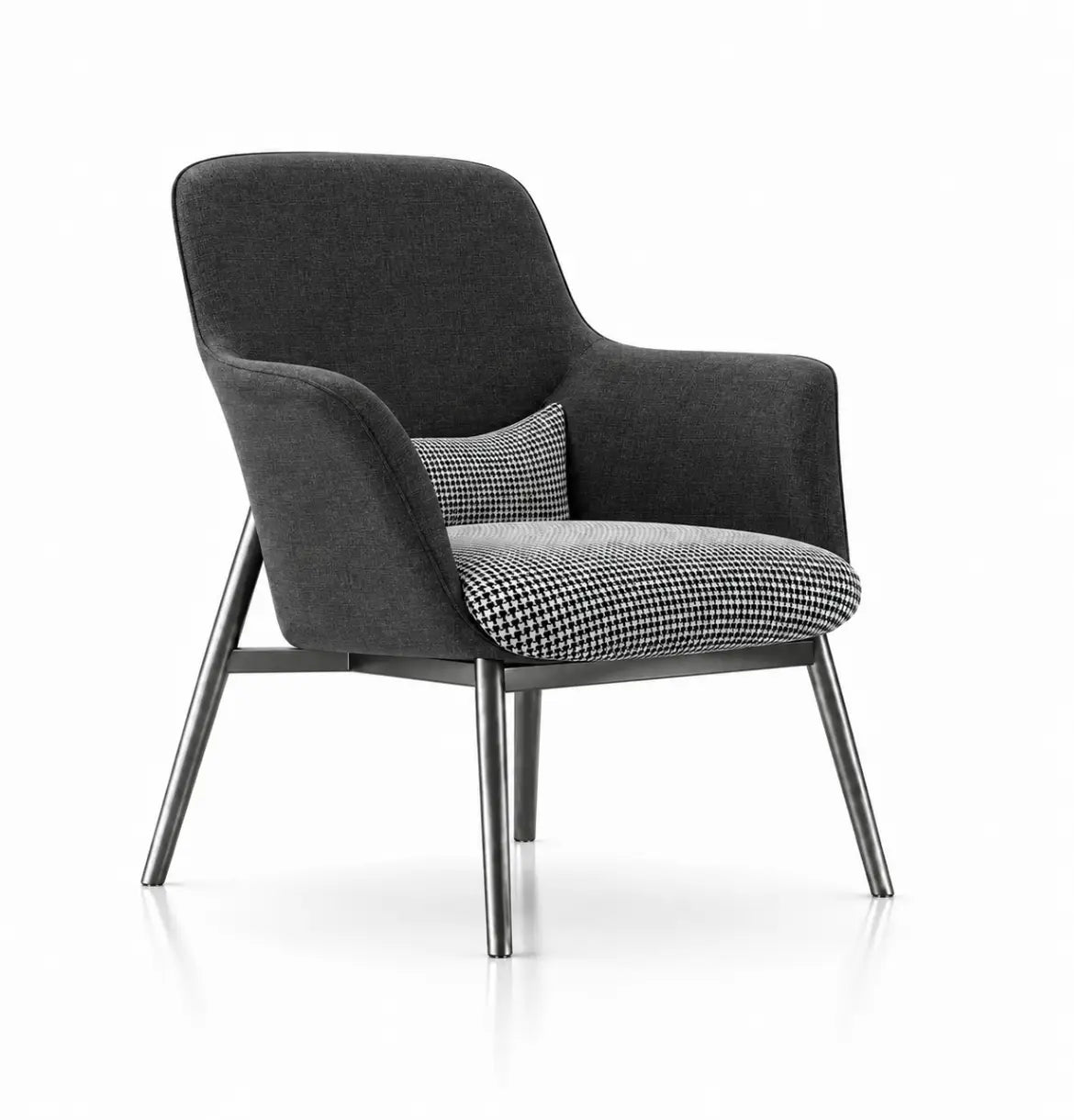 Yodo Executive Lounge Chair in Fabric Consumer KANO Black Fabric 8-10 Weeks
