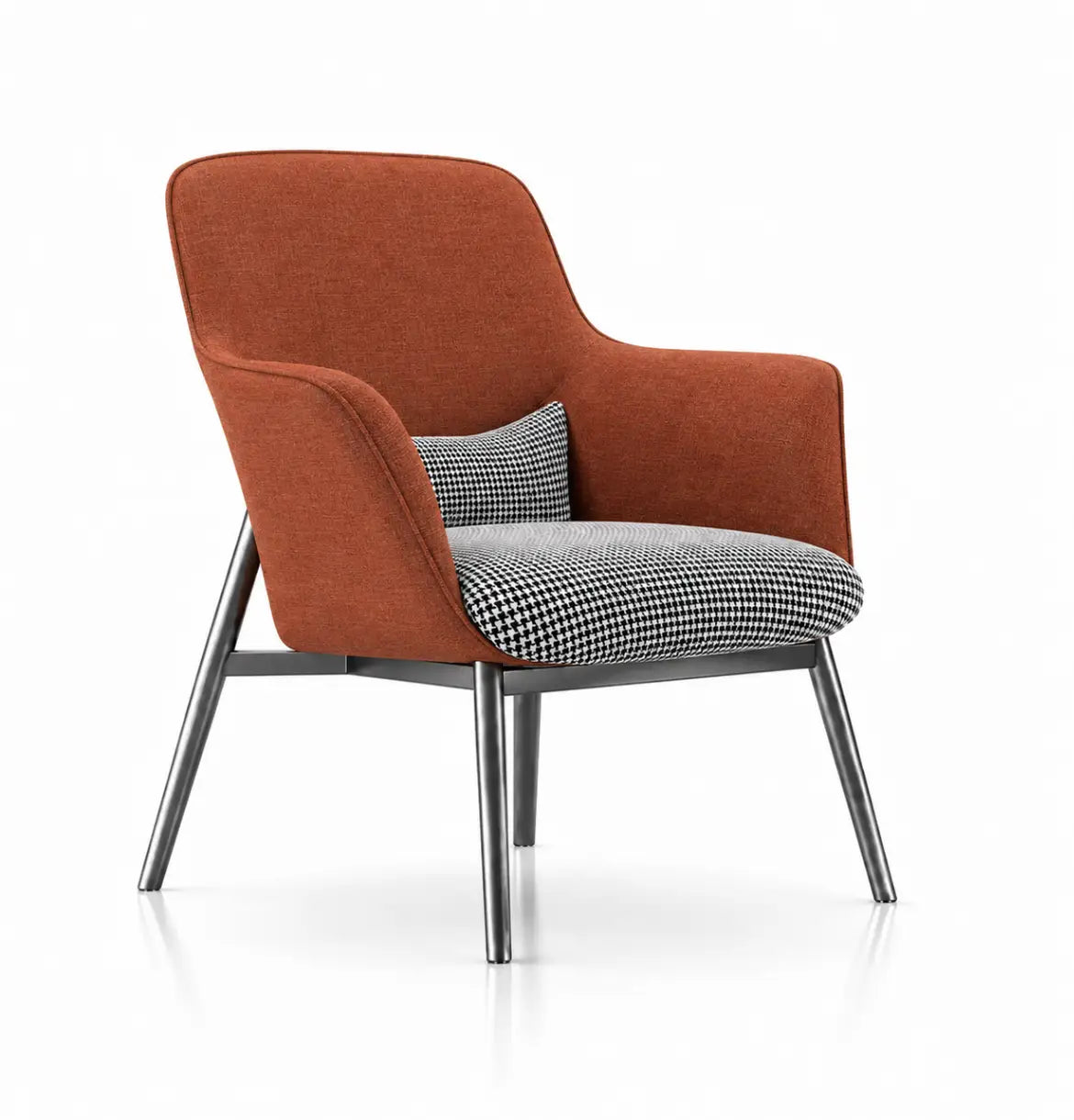 Yodo Executive Lounge Chair in Fabric Consumer KANO Orange Fabric 8-10 Weeks