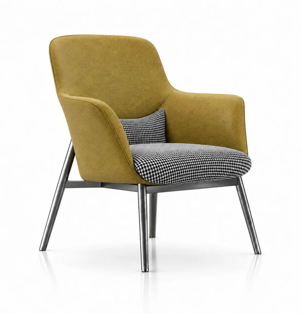 Yodo Executive Lounge Chair in Fabric Consumer KANO Yellow Fabric 8-10 Weeks