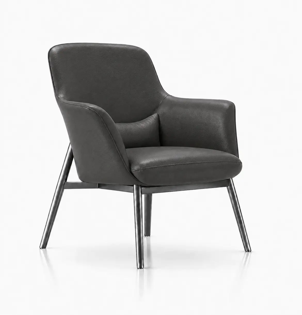 Yodo Executive Lounge Chair in Leather Consumer KANO Grey Vegan Leather 8-10 Weeks