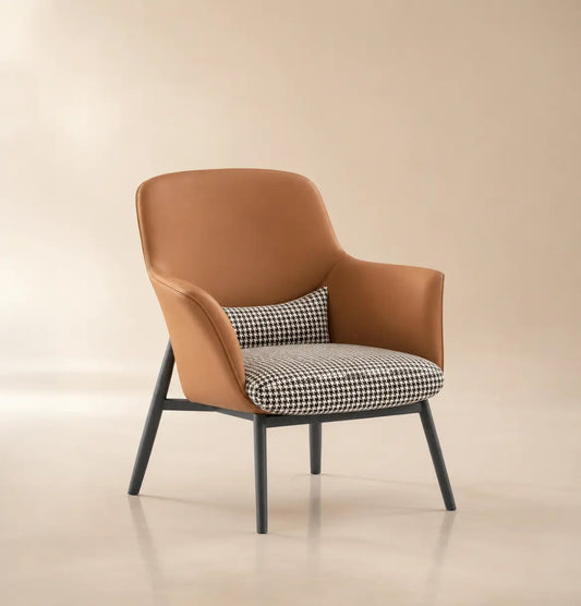 Yodo Executive Lounge Chair in Fabric and Leather Consumer KANO