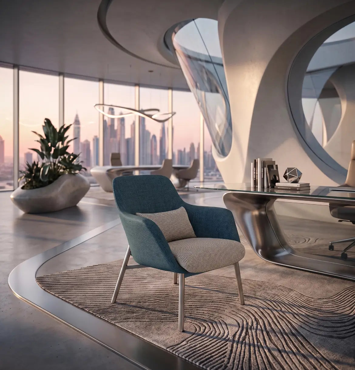 Yodo Executive Lounge Chair in Fabric Consumer KANO