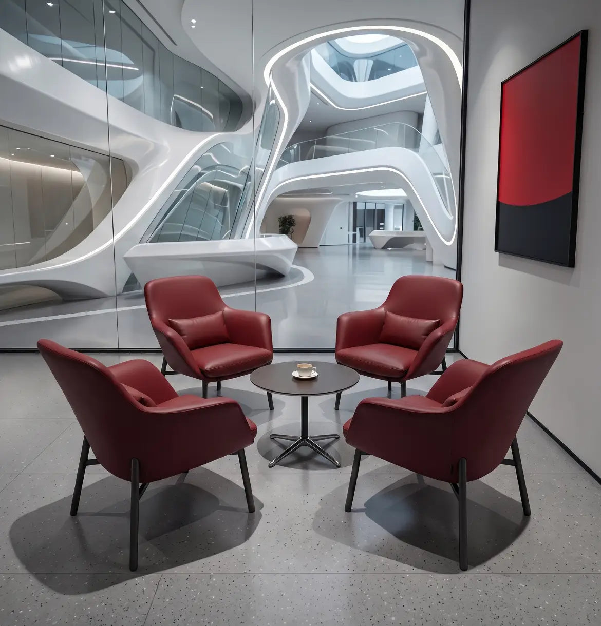 Yodo Executive Lounge Chair in Leather Consumer KANO