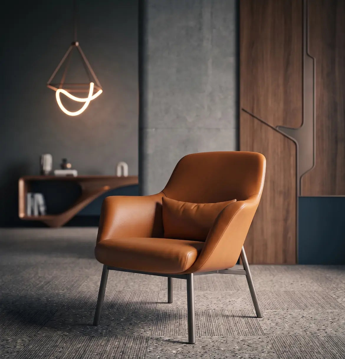 Yodo Executive Lounge Chair in Leather Consumer KANO