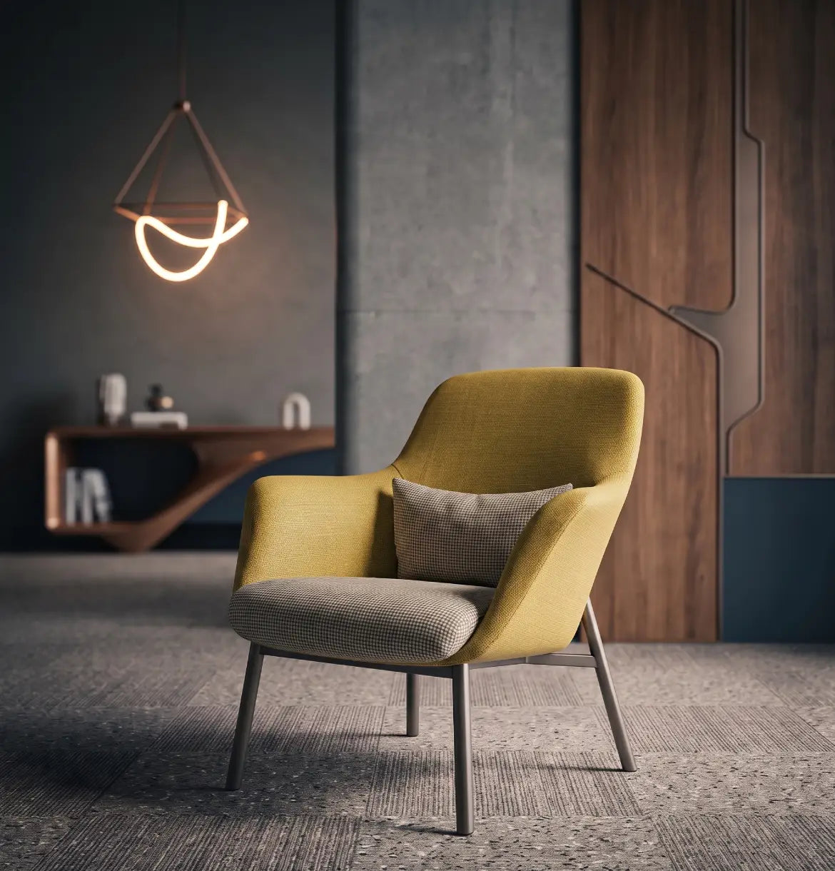 Yodo Executive Lounge Chair in Fabric Consumer KANO