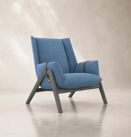 Yune Armchair Consumer BAFCO Blue Fabric 8-10 Weeks