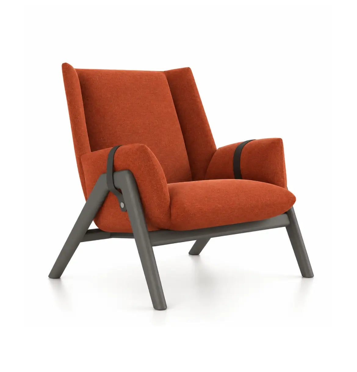 Yune Armchair Consumer BAFCO Orange Fabric 8-10 Weeks