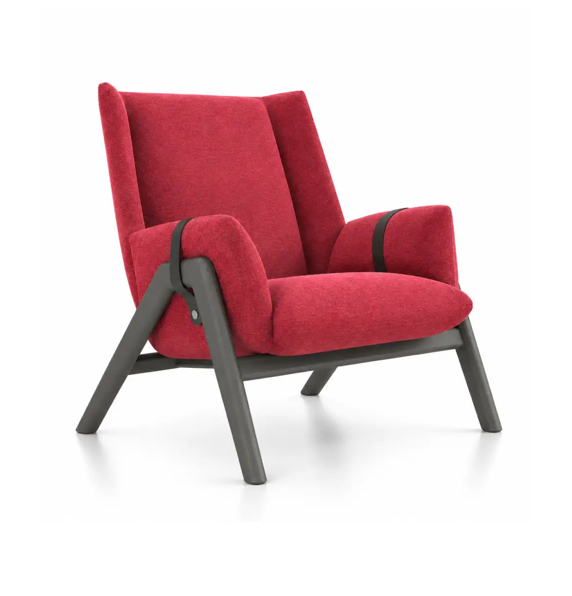 Yune Armchair Consumer BAFCO Red Fabric 8-10 Weeks